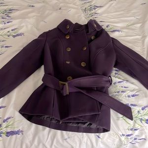 Purple pea coat
